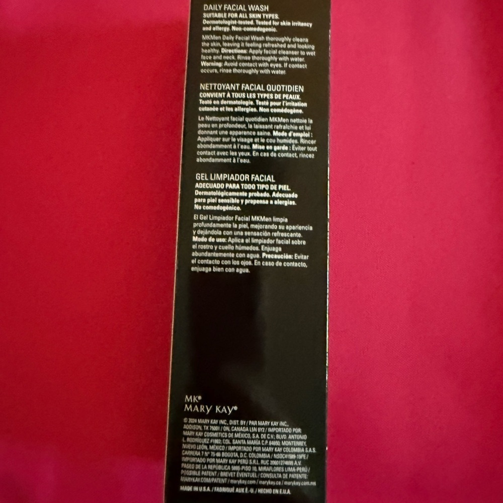Mary Kay MKMen Daily Facial Wash New in Box - Picture 3 of 3